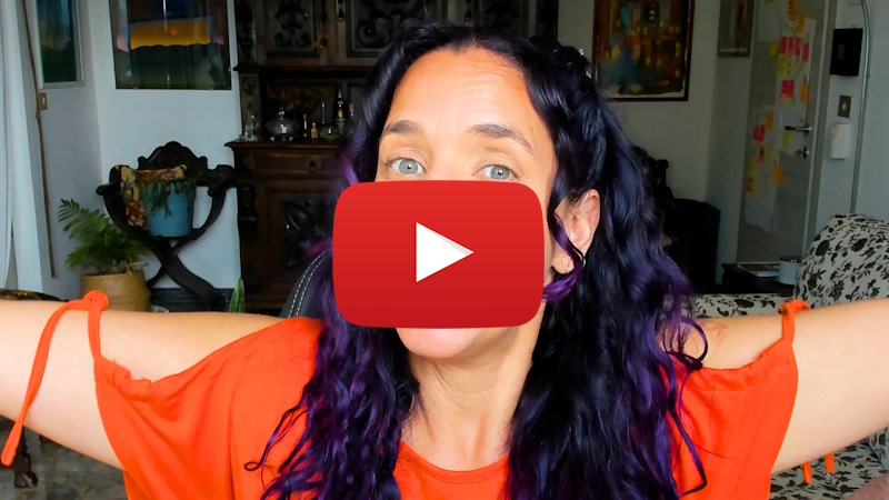 Feeling Overwhelmed by Grief? Nature Has Answers | photo of Tigrilla Gardenia speaking with a Youtube play button in the center.